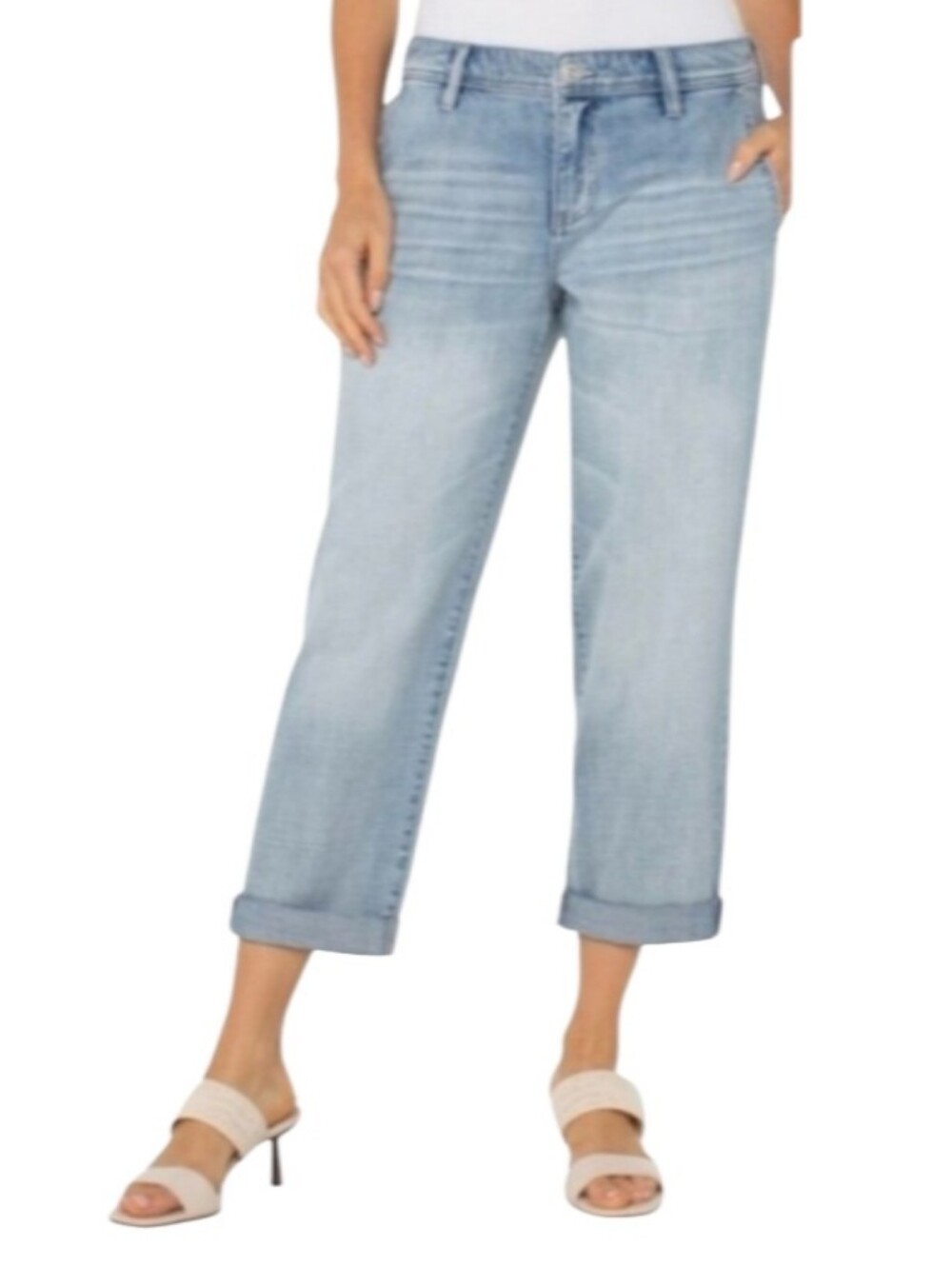 Liverpool The Norma Jean Mid-Rise Cropped Roller Jeans-NWT
